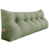 Large Bolster Triangular Backrest Reading Pillow — Lime Green
